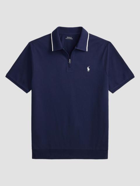 Polo Ralph Lauren Men's Classic-Fit Stretch Mesh Zip Polo Shirt - Newport Navy