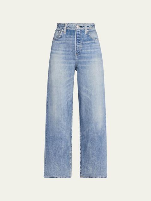 rag & bone Miramar Andi Cotton-Terry Ankle Jeans