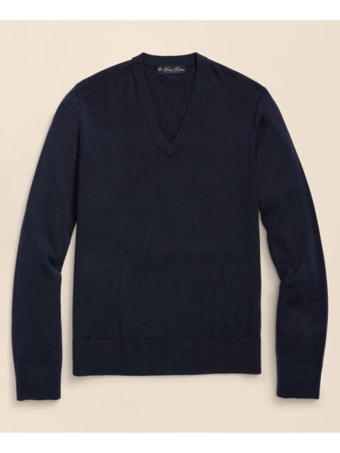 Brooks Brothers Ultimate Merino Wool V-Neck Sweater