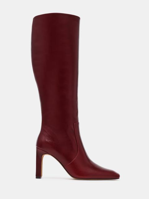 STEVE MADDEN LOVELIES DARK CHERRY LEATHER