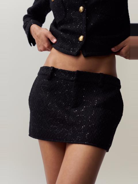 GUIZIO BELA TWEED MINI SKIRT