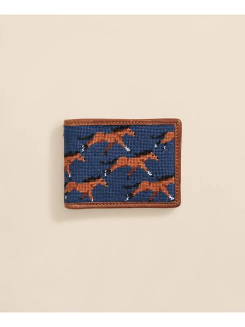 Brooks Brothers Smathers & Branson Needlepoint Horse Wallet