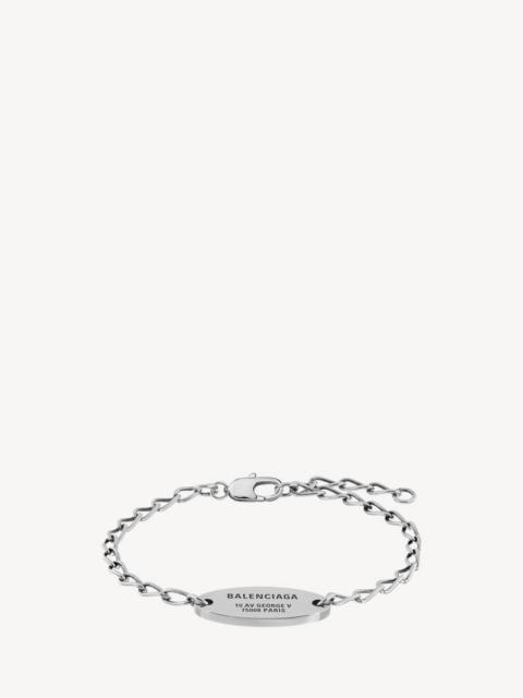 BALENCIAGA Everyday Bracelet in Antique Silver