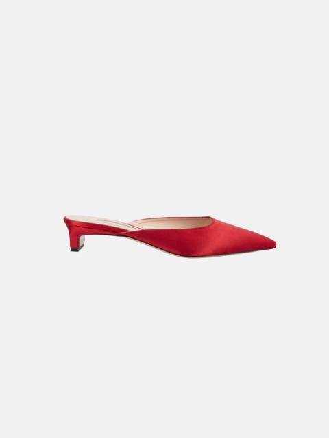 EMILIA WICKSTEAD Katy Shoe In Red Satin