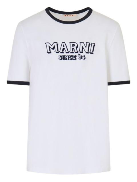 Marni contrast-trim crew-neck T-shirt