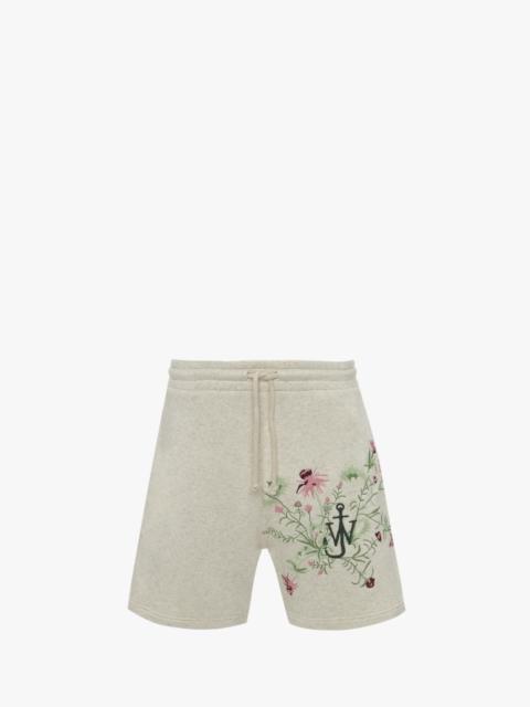 JW Anderson EMBROIDERED SHORTS - POL ANGLADA ARTWORK