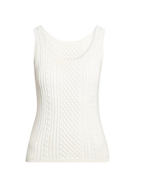 JW Anderson Women's Cable-Knit Tank - Ivory