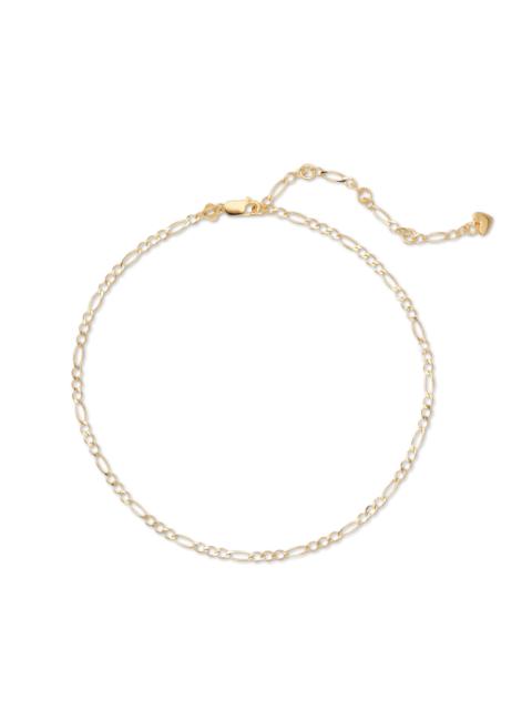 KENDRA SCOTT Rylie Anklet in 18k Yellow Gold Vermeil