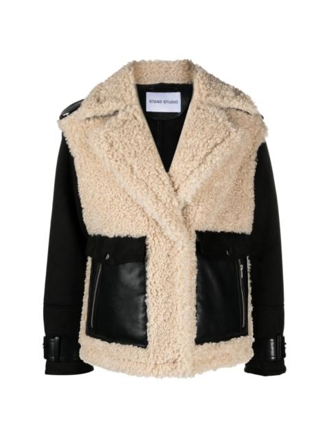 STAND STUDIO Meara faux-shearling jacket