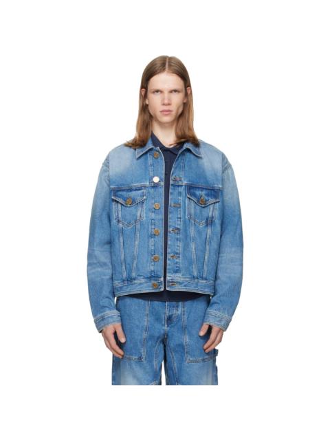 Balmain Blue Faded Denim Jacket