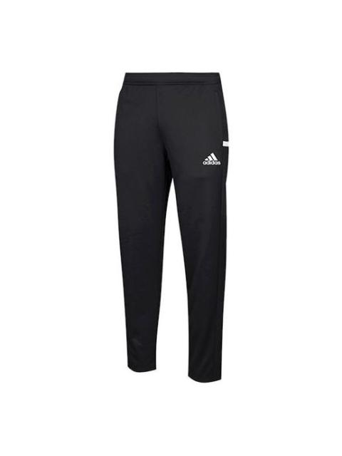 adidas adidas T19 Outdoor Running Casual Sports Knit Long Pants Black DW6862