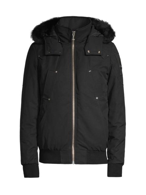 MOOSE KNUCKLES Men's Ballistics Bomber Jacket - Black