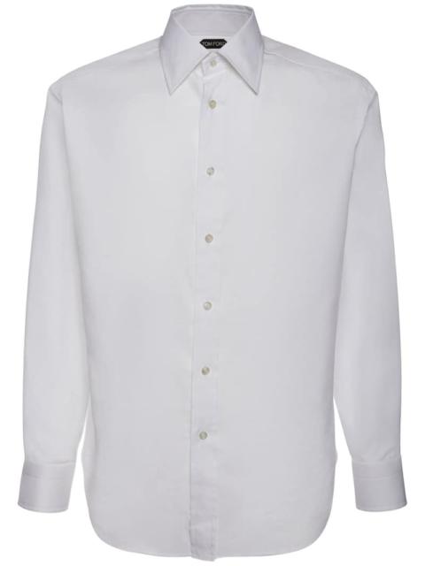 Fluid cotton & silk shirt
