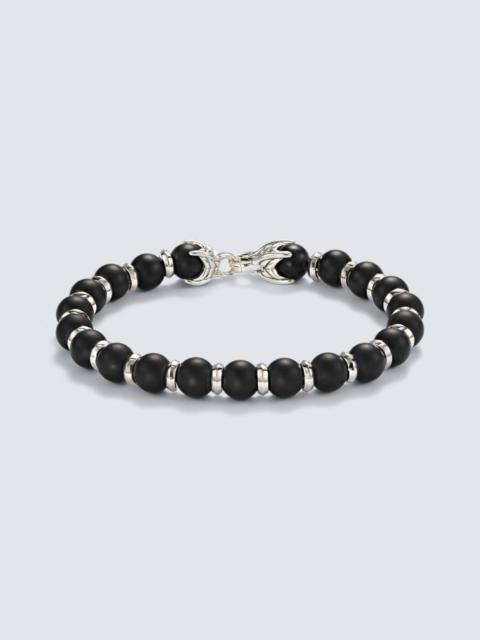 DAVID YURMAN Spiritual Beads sterling silver bracelet with black onyx