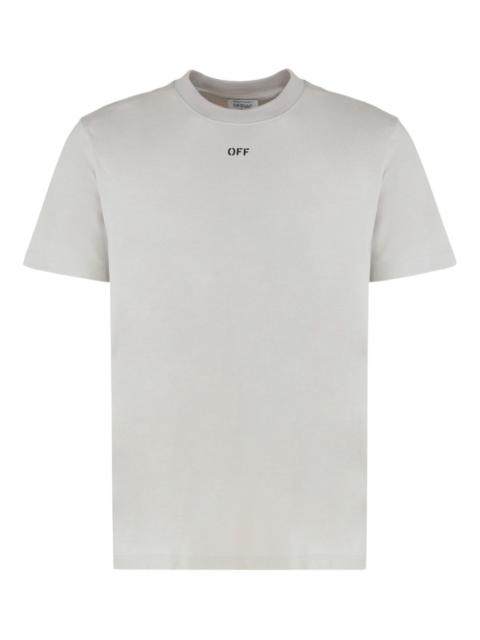 ribbed crew-neck T-shirt
