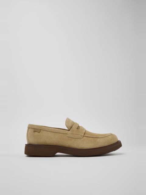 CAMPERLAB Brown Suede Leather Shoes for Men.