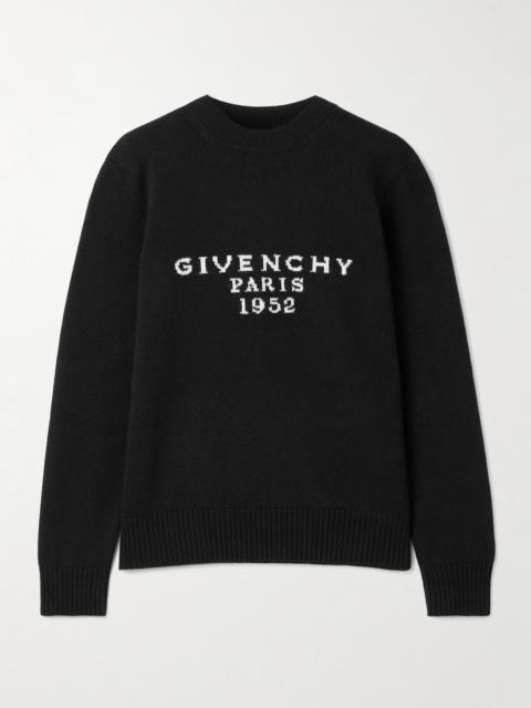 Givenchy Intarsia Wool And Cashmere-blend Sweater