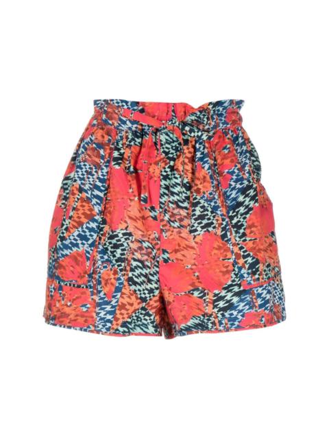 Edlyn high-waist mini shorts