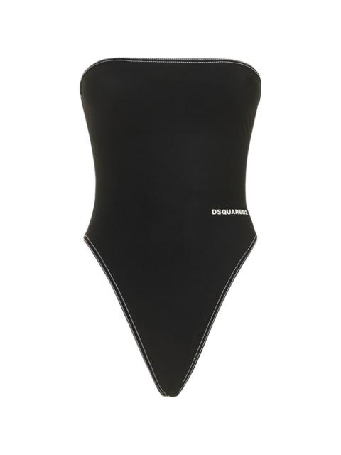 DSQUARED2 logo-embroidered swimsuit