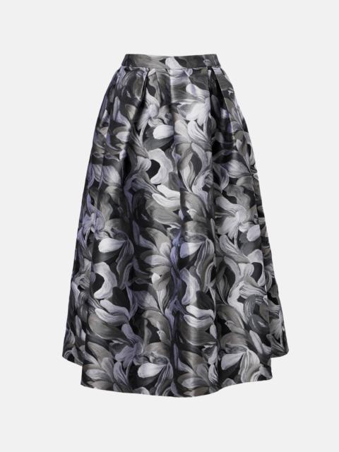 Dries Van Noten Jacquard midi skirt
