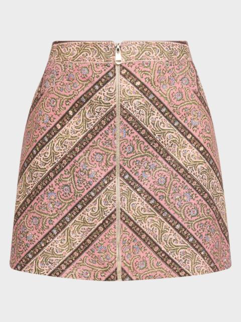 Cinq à Sept Pepper Paisley Mini Skirt