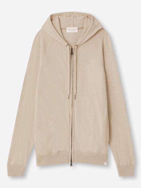 Derek Rose Men's Hoodie Finley Cashmere Oat