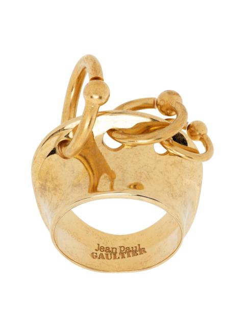 Jean Paul Gaultier Gold 'The Piercing' Ring
