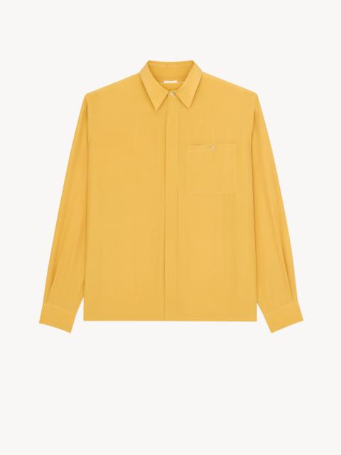 SAINT LAURENT SHIRT IN SILK SATIN