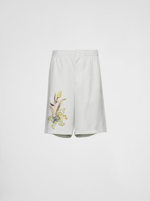 Prada Silk Bermuda shorts