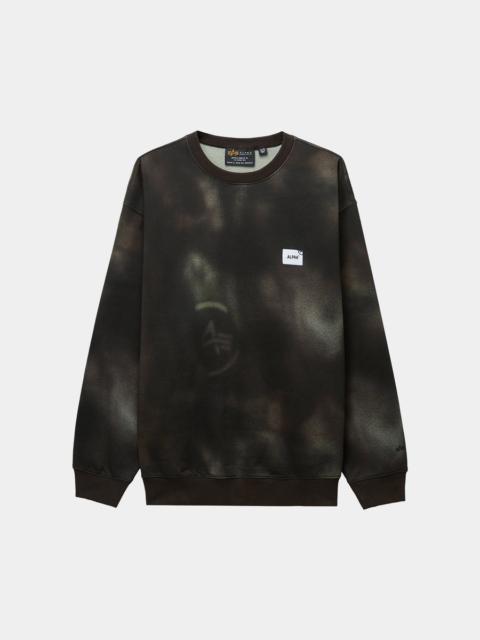 ALPHA INDUSTRIES UNFRM WASHED CREWNECK