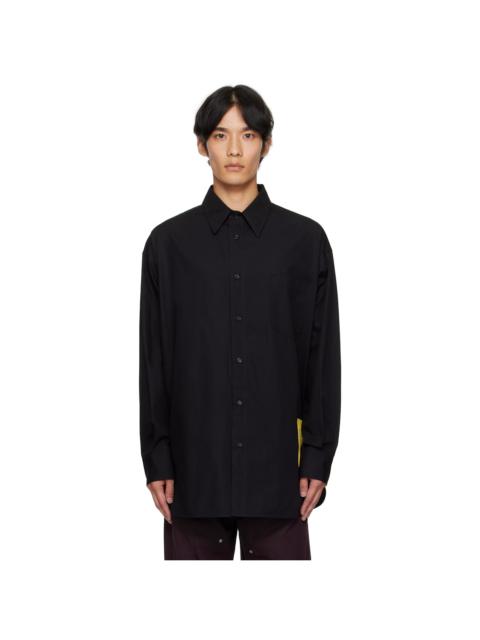 MM6 Maison Margiela Black Poplin Shirt