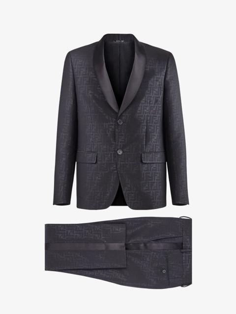 FENDI Black wool suit