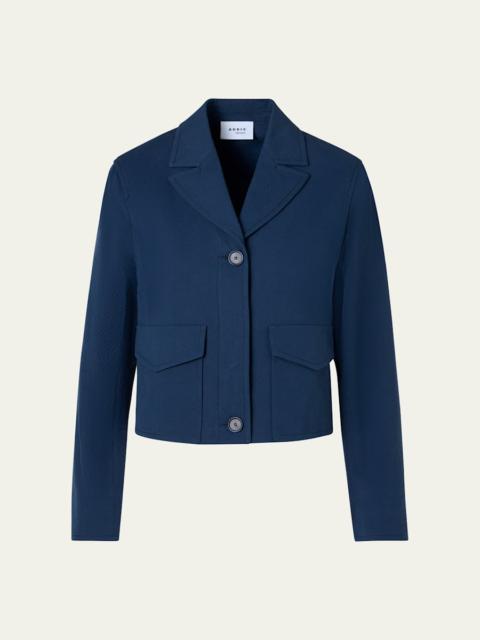 AKRIS Cotton Seersucker Jacket