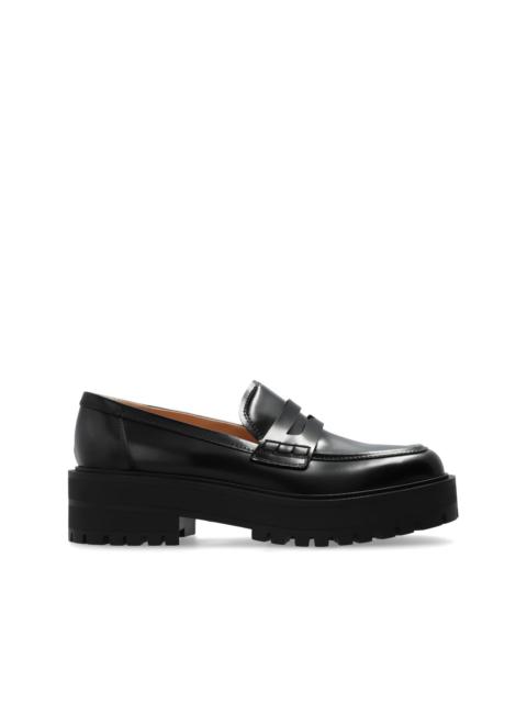 leather loafers