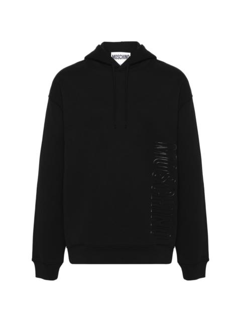 logo-lettering hoodie