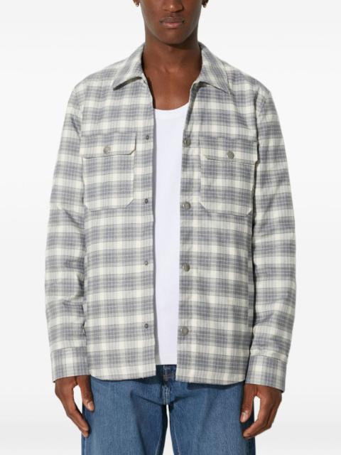A.P.C. check-pattern pocket shirt