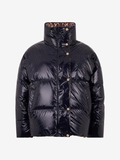 Roberto Cavalli Reversible Marble Print Down Jacket