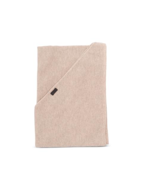 Brunello Cucinelli Monili-embellished cashmere scarf