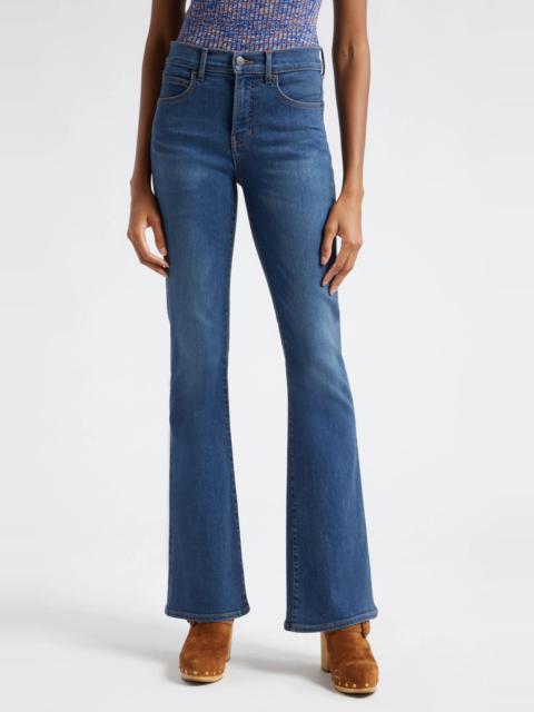VERONICA BEARD Beverly High Waist Slim Crop Flare Jeans