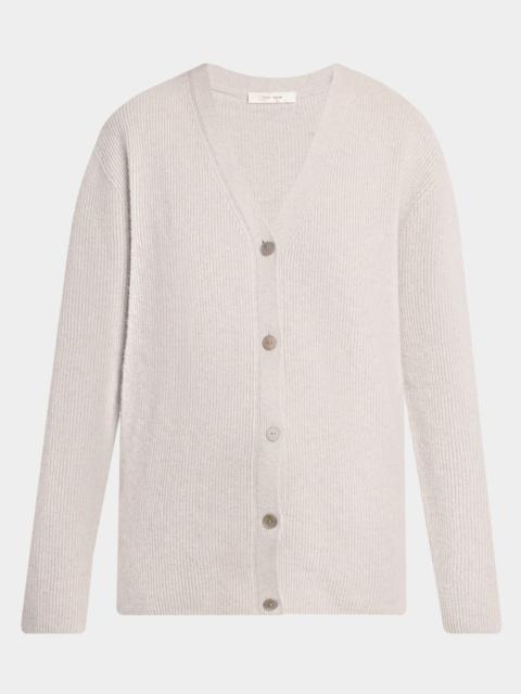 The Row Maser Cashmere Rib V-Neck Cardigan