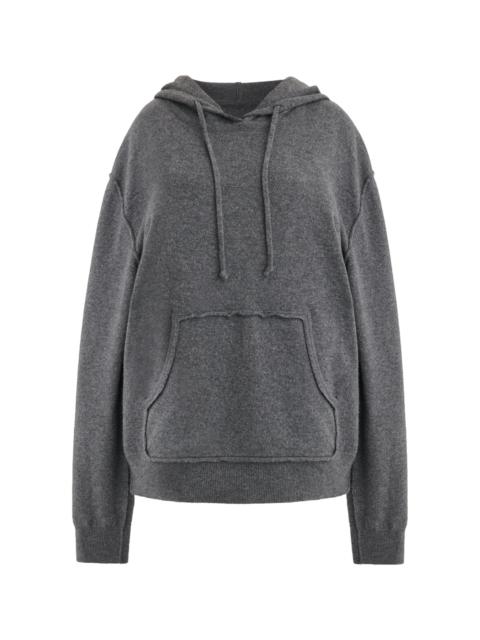 Knit Wool-Cashmere Sweatshirt grey