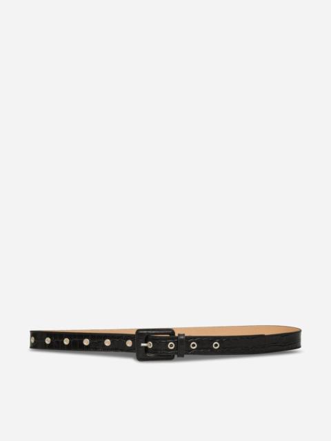 mfpen Drivers Belt Black Croc