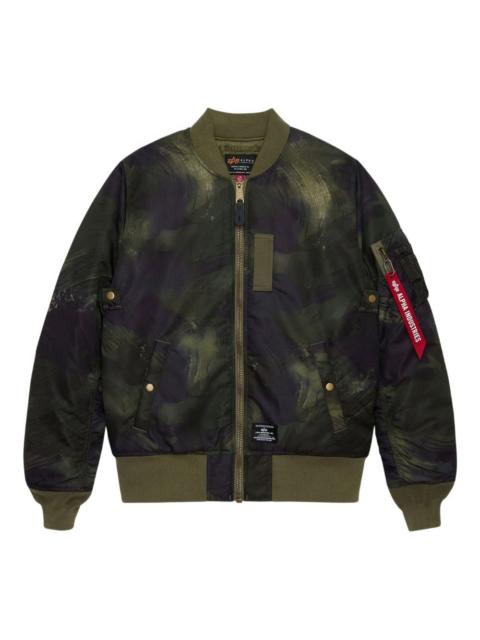 ALPHA INDUSTRIES MA-1 zip camouflage jacket