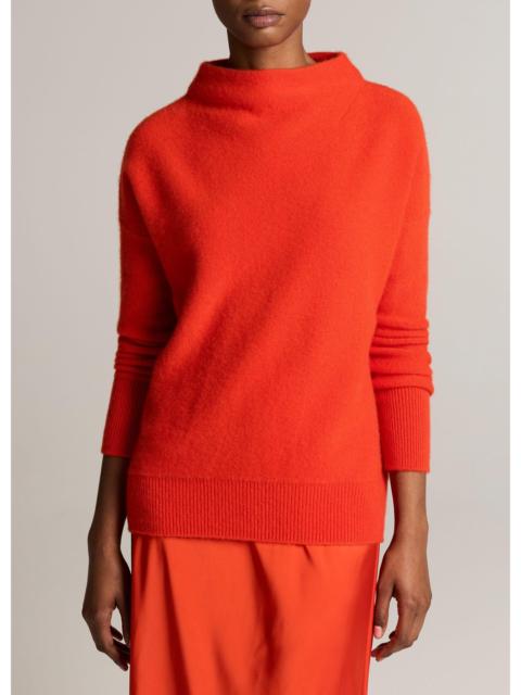 Vince Plush Cashmere Funnel-Neck Sweater