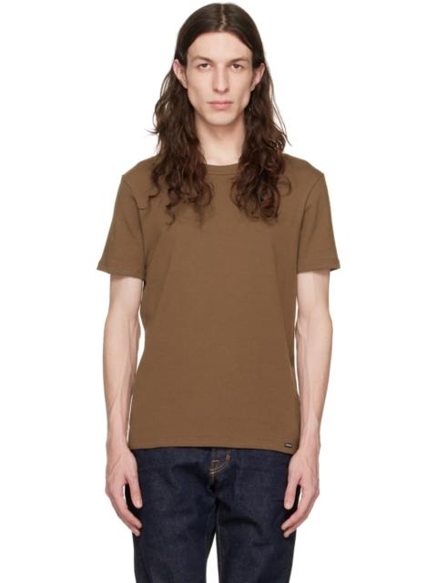 TOM FORD Brown Crewneck T-Shirt