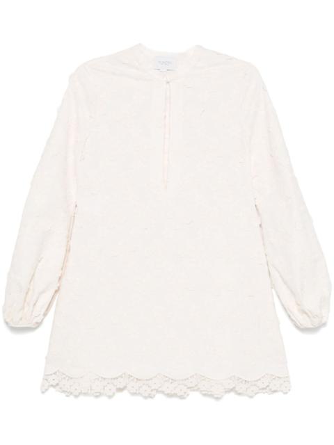 GIAMBATTISTA VALLI floral-appliqué mini dress