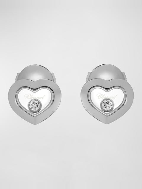 Chopard Happy Diamonds Icons 18K White Gold Stud Earrings