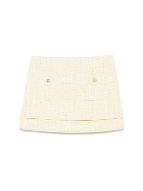 maje tweed mini skirt