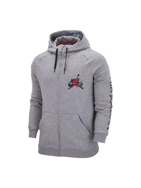 Jordan Air Jordan graphic logo hooded jacket 'Grey' DH9507-091