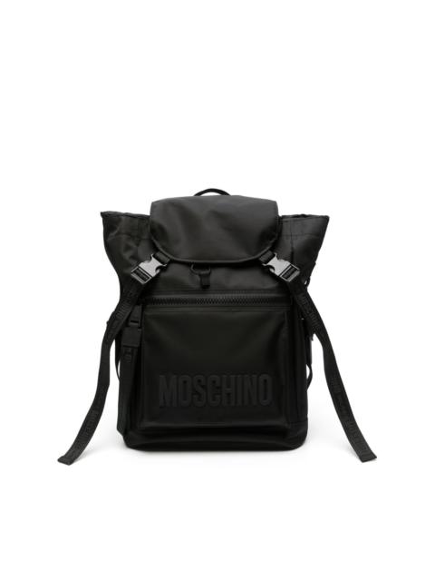 Moschino logo-appliquÃ© backpack
